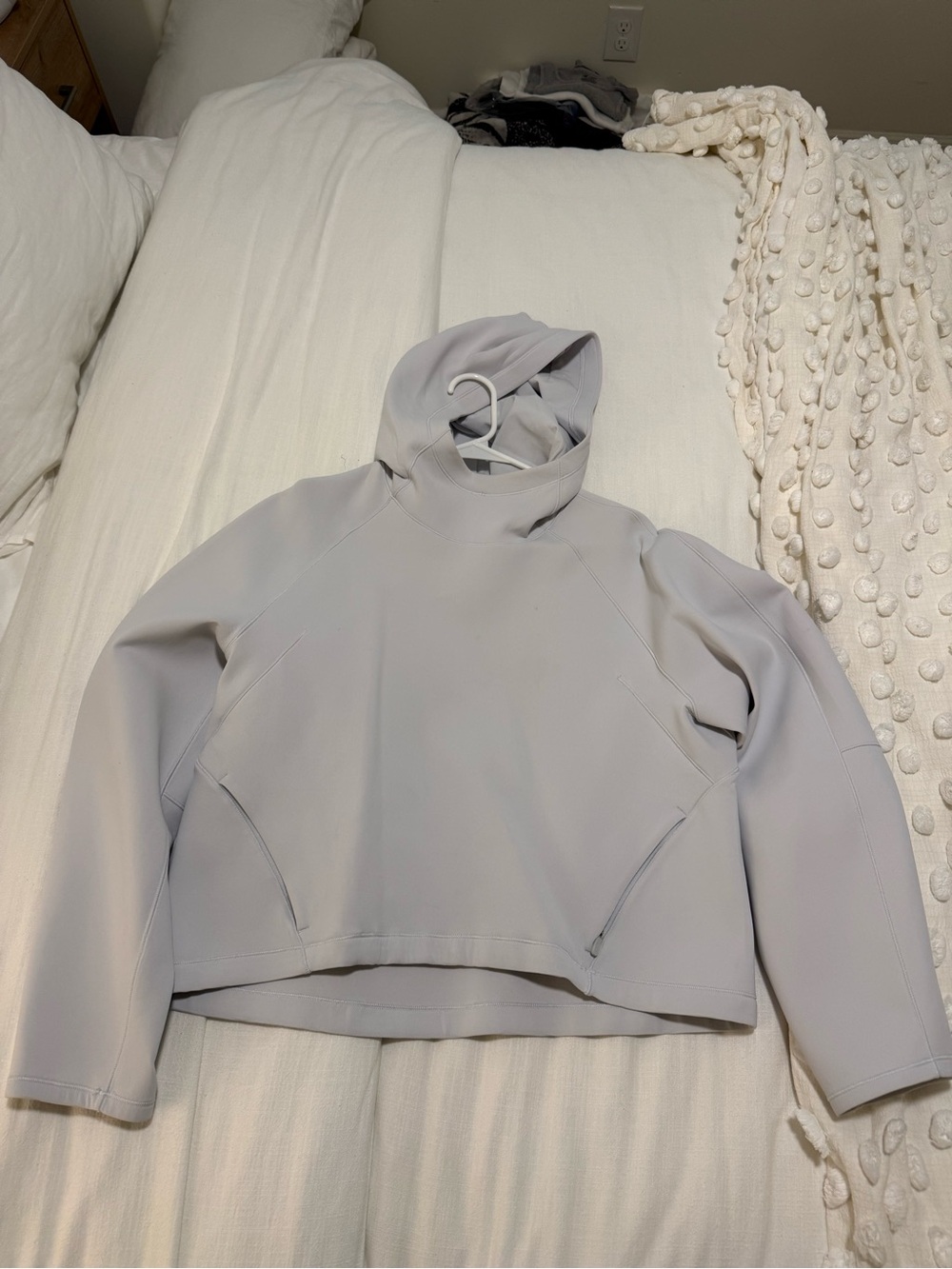 lululemon athletica Light Gray Hooded Pullover